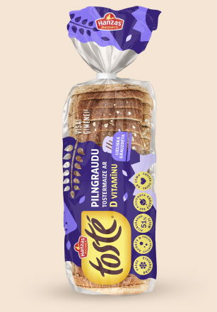 Toste pilngraudu ar D vitamīnu