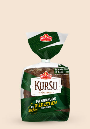 Kuršu pilngraudu ar diedzētiem graudiem